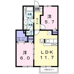 フィール　ファインＣの物件間取画像